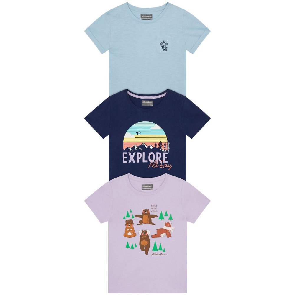 NWT Eddie Bauer Youth 3-pack Tee